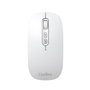 Coolbox Souris sans fil IA W02 Bluetooth 5.0 RF USB-C Rechargeable Optique 1600 DPI Blanc