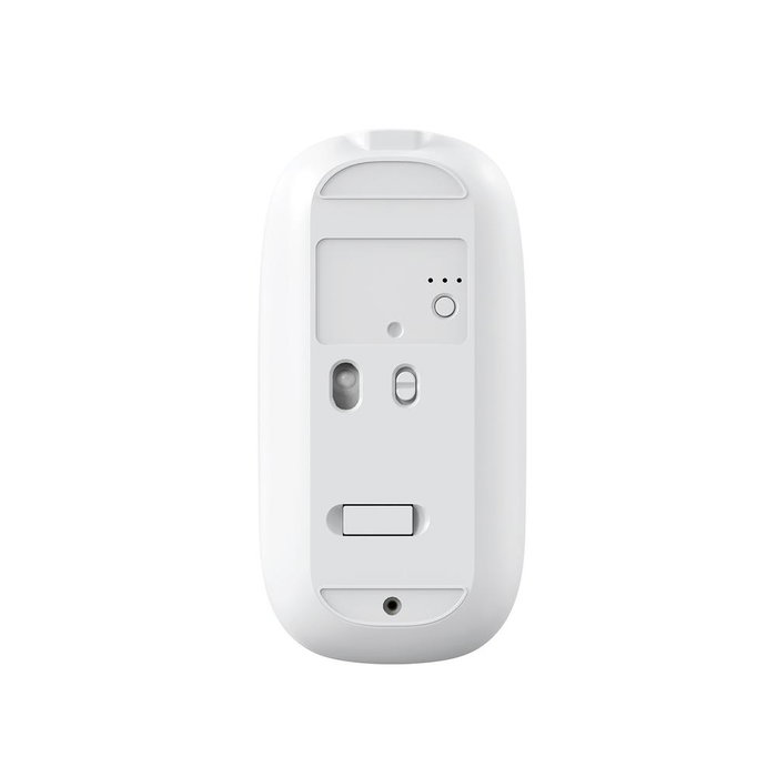 Coolbox Souris sans fil IA W02 Bluetooth 5.0 RF USB-C Rechargeable Optique 1600 DPI Blanc
