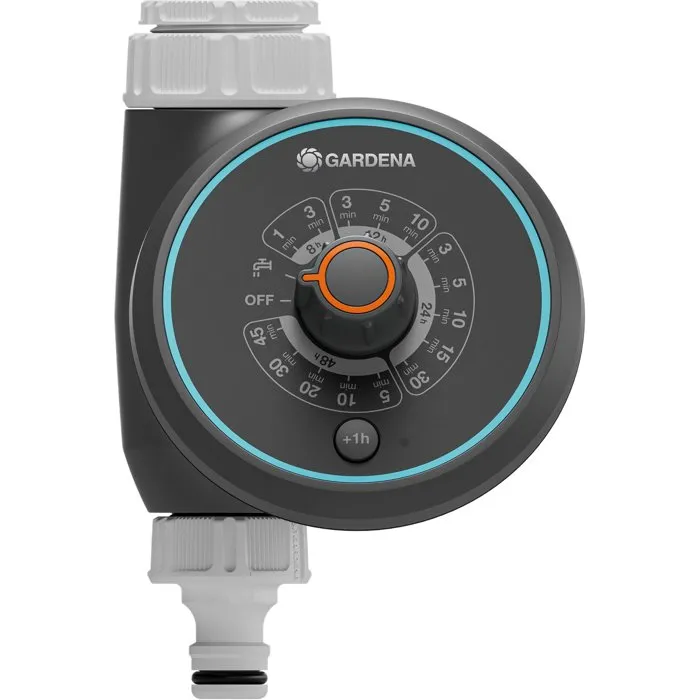 Gardena Programmateur d'arrosage Easy - Pour robinets 20/27 et 26/34 - 17 cycles d'arrosage prédéfinis Gardena Programmateur d'arrosage Easy - Pour robinets 20/27 et 26/34 - 17 cycles d'arrosage prédéfinis