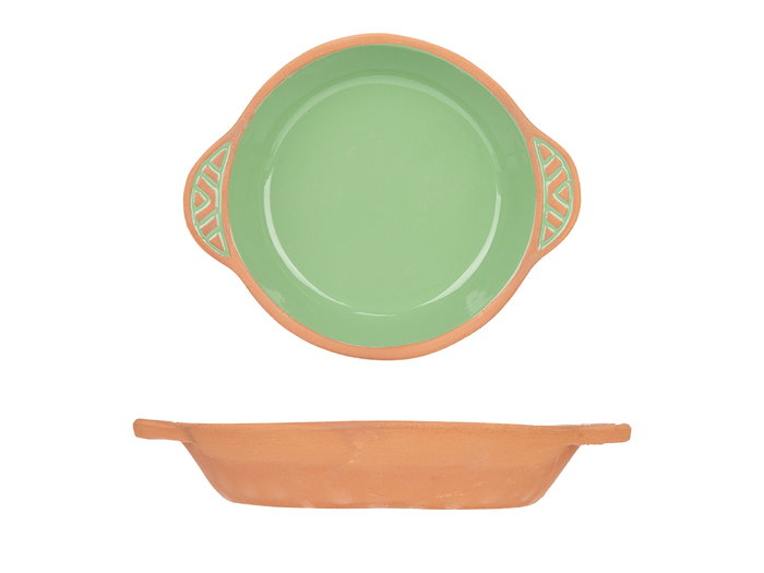 La Dehesa Cazuela en terre cuite ronde avec anses 20 cm vert (Set de 8) La Dehesa Cazuela en terre cuite ronde avec anses 20 cm vert (Set de 8)