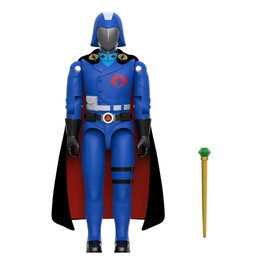 Super7 GI Joe Wave 6 ReAction+ Cobra Commander (Movie, Black Cape) 10 cm
