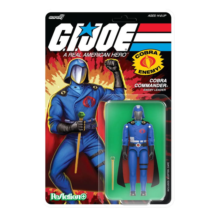 GI Joe Wave 6 figurine ReAction+ Cobra Commander (Movie, Black Cape) 10 cm GI Joe Wave 6 figurine ReAction+ Cobra Commander (Movie, Black Cape) 10 cm