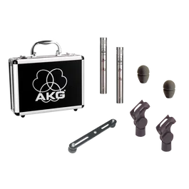 AKG Set de microphones C451B stéréo cardioïde avec filtre passe-haut et pad
