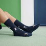 Pack de 6 Paires de Chaussettes Kids Real Madrid Taille 27-30 et 31-34 Couleur Bleu Foncé