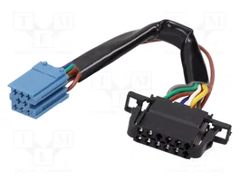4CARMEDIA Câble pour changeur CD ISO mini socle 8pin VW Audi 12pin
