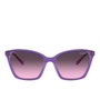 Vogue Eyewear Lunettes de Soleil VO5333S Femme Monture Violette Forme Œil de Chat Verres Dégradés Violet Gris Diamètre 54 mm