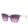 Vogue Eyewear Lunettes de Soleil VO5333S Femme Monture Violette Forme Œil de Chat Verres Dégradés Violet Gris Diamètre 54 mm