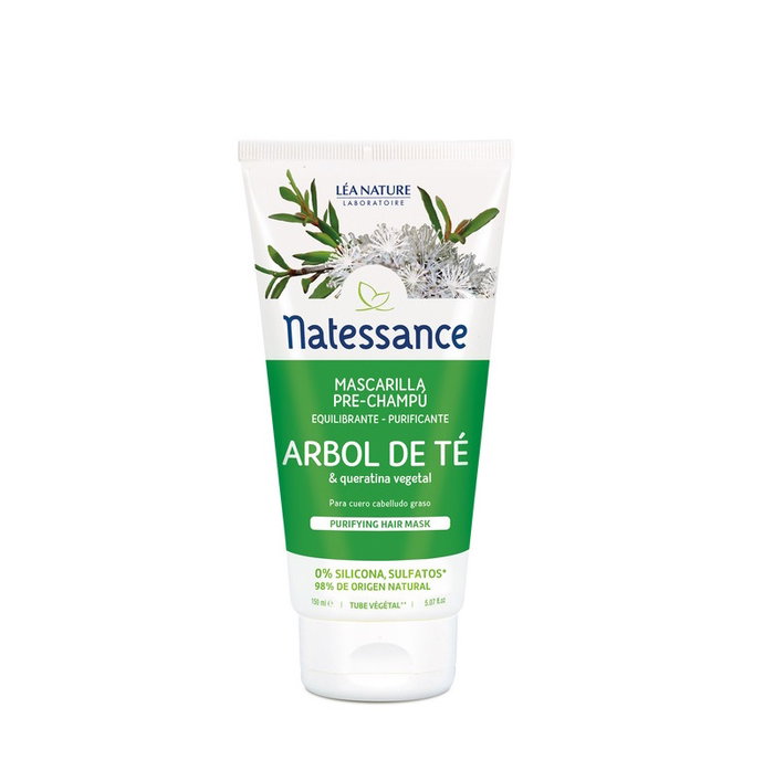 NATESSANCE Masque pré-shampoo purifiant Arbre à thé 150ml
