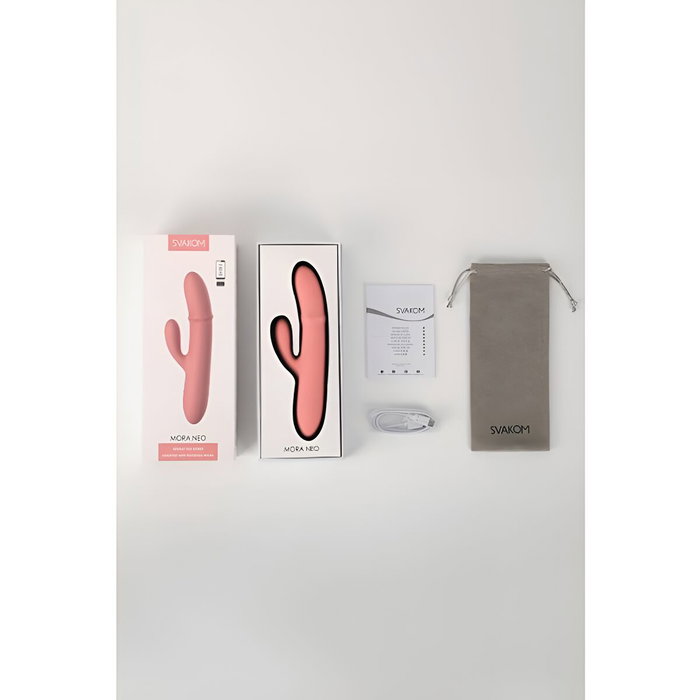 Vibration de Stimulation Double Svakom Rose Pêche Vibration de Stimulation Double Svakom Rose Pêche