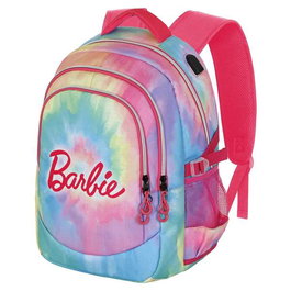 Barbie Run Plus Fan Tie Dye - Mochila - Sac à dos 44x34x21 cm avec compartiments, port USB, dos aéré et tissu Ripstop résistant - Karactermania
