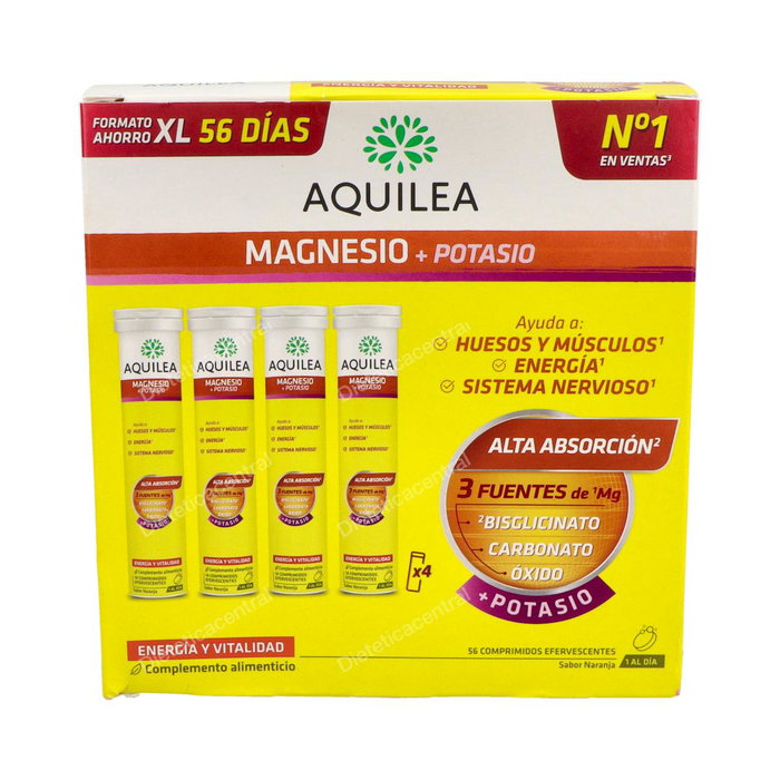 Aquilea Magnésium + Potassium 56 Comprimés Effervescents Aquilea Magnésium + Potassium 56 Comprimés Effervescents