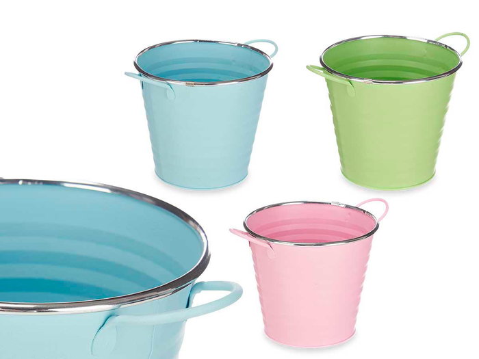 Ibergarden Cubo plastique Zig Zag Filo argenté assortis 22x15x16 cm (Set de 24) Ibergarden Cubo plastique Zig Zag Filo argenté assortis 22x15x16 cm (Set de 24)
