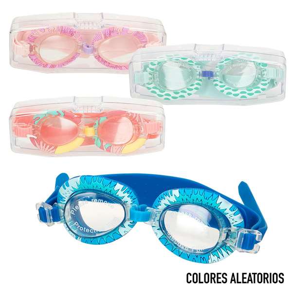 Aqua Sport - Lunettes de natation en silicone pour enfants - Modèles assortis - 3 ans et plus