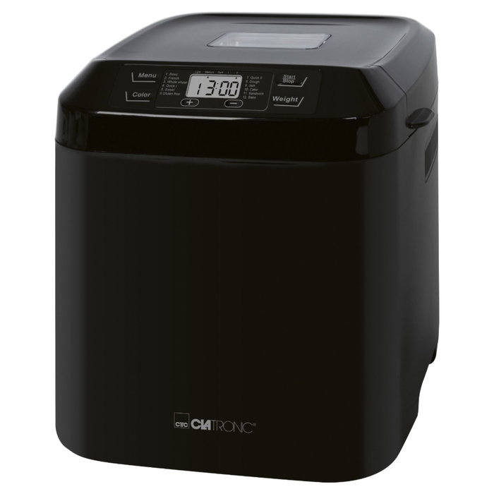 Clatronic BBA 3774 Machine à pain noire 1500g Clatronic BBA 3774 Machine à pain noire 1500g