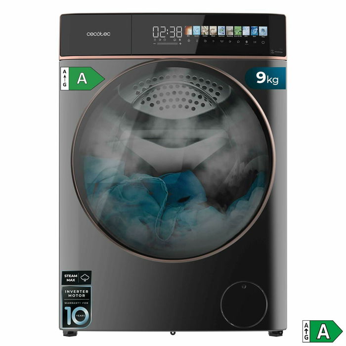 Machine à laver Cecotec Bolero DressCode 9900 Inverter FullColor Steel A 1400 rpm 9 kg