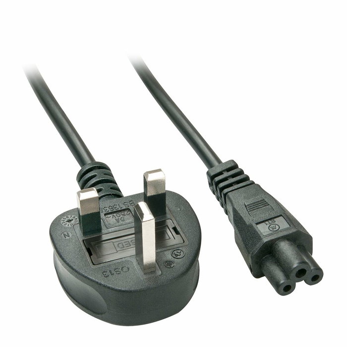 LINDY Câble d'Alimentation UK/IEC C5 Noir 2 m LINDY Câble d'Alimentation UK/IEC C5 Noir 2 m