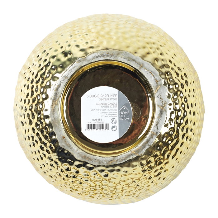 Home Deco Factory Bougie Parfumée à 5 Mèches Dorée