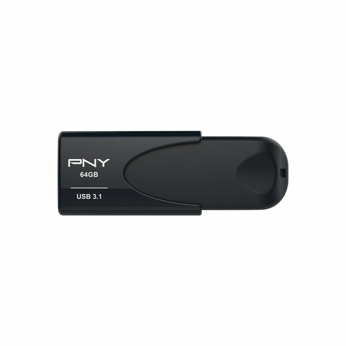 Clé USB PNY Attaché 4 Noir 64 GB Clé USB PNY Attaché 4 Noir 64 GB