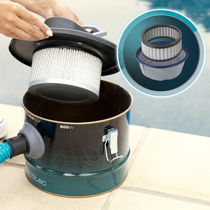 Aspirateur de Cendres Cecotec Ash 2000 Home 800 W Gris 10 L