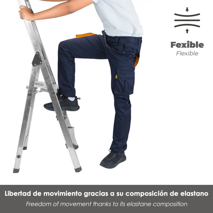 WOLFPACK LINEA PROFESIONAL Pantalon de travail bleu foncé Spandex Taille 56