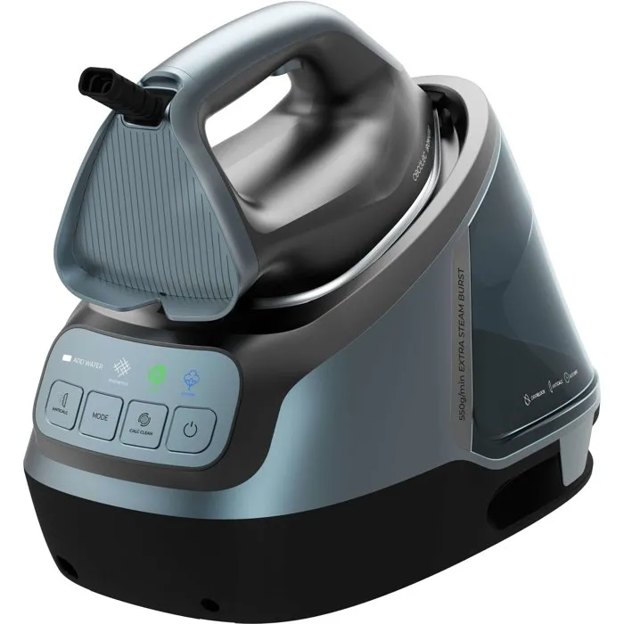 Cecotec Centrale Vapeur IronHero H-2800 Professional Station 2800 W 550 g/min Dual Steam Pro Cyclo Clean Anti-calcaire Gris Bleu Cecotec Centrale Vapeur IronHero H-2800 Professional Station 2800 W 550 g/min Dual Steam Pro Cyclo Clean Anti-calcaire Gris Bleu
