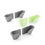 Pack Set de 3 Supports Mural Adhésif pour Couvercle de Cuisine et Porte-épices adhésif et divisible et Récipients de Cuisine Adh