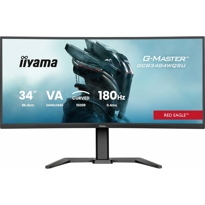 IIYAMA G-Master Red Eagle GCB3484WQSU-B1 34'' UltraWide Quad HD incurvé IIYAMA G-Master Red Eagle GCB3484WQSU-B1 34'' UltraWide Quad HD incurvé