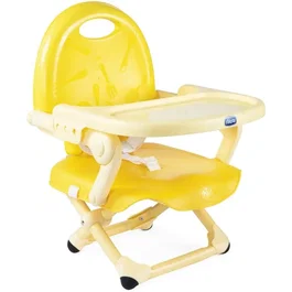 CHICCO Rehausseur de chaise Pocket Snack - Compact et Transportable - Couleur Saffron