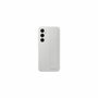 Samsung Coque en silicone avec lanière pour Samsung Galaxy S24 FE Gris