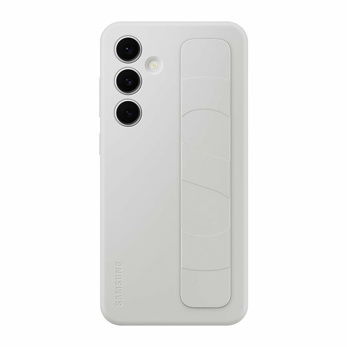 Samsung Coque en silicone avec lanière pour Samsung Galaxy S24 FE Gris Samsung Coque en silicone avec lanière pour Samsung Galaxy S24 FE Gris