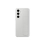 Samsung Coque en silicone avec lanière pour Samsung Galaxy S24 FE Gris