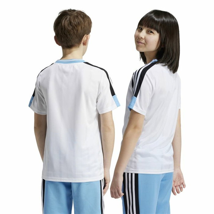 T shirt à manches courtes Enfant Adidas Nations Blanc