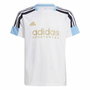 T shirt à manches courtes Enfant Adidas Nations Blanc