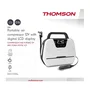 Compresseur d'air Thomson 12V LCD - Pression max 150PSA - Ecran digital - Lampe de travail intégrée - Cordon allume-cigare 2.80m