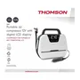 Compresseur d'air Thomson 12V LCD - Pression max 150PSA - Ecran digital - Lampe de travail intégrée - Cordon allume-cigare 2.80m