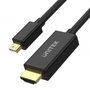Unitek Adaptateur Mini DisplayPort vers HDMI V1152A Noir 2 m