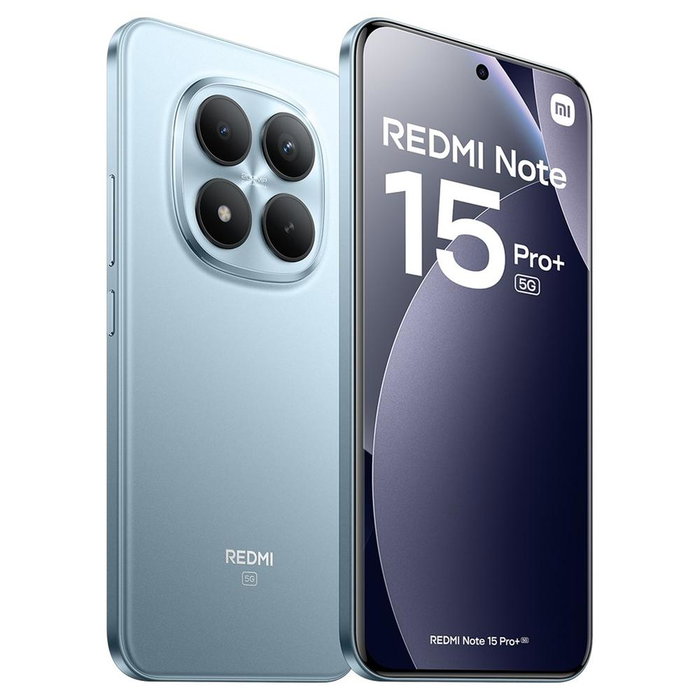 Xiaomi Redmi Note 15 Pro+ 5G 8GB RAM 256GB Smartphone 6.83" AMOLED 200MP Bleu Glacier