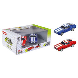 CARRERA Blister de 2 Voitures à Friction - Ford Mustang 67 - Twin Pack pour Enfants +3 ans - Échelle 1:43