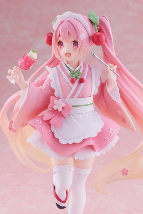 Taito Prize Hatsune Miku Sakura Miku Japanese Cafe Ver. Reissue Statuette