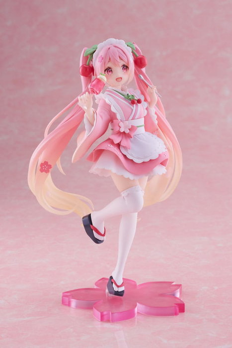 Taito Prize Hatsune Miku Sakura Miku Japanese Cafe Ver. Reissue Statuette