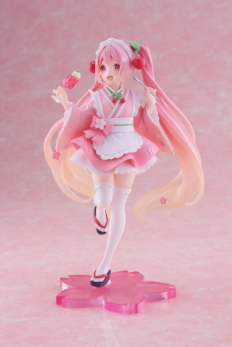 Taito Prize Hatsune Miku Sakura Miku Japanese Cafe Ver. Reissue Statuette