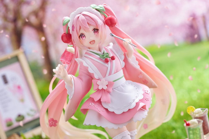 Taito Prize Hatsune Miku Sakura Miku Japanese Cafe Ver. Reissue Statuette