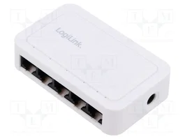 LOGILINK NS0114 Switch Ethernet blanc 5 ports RJ45 Gigabit PoE