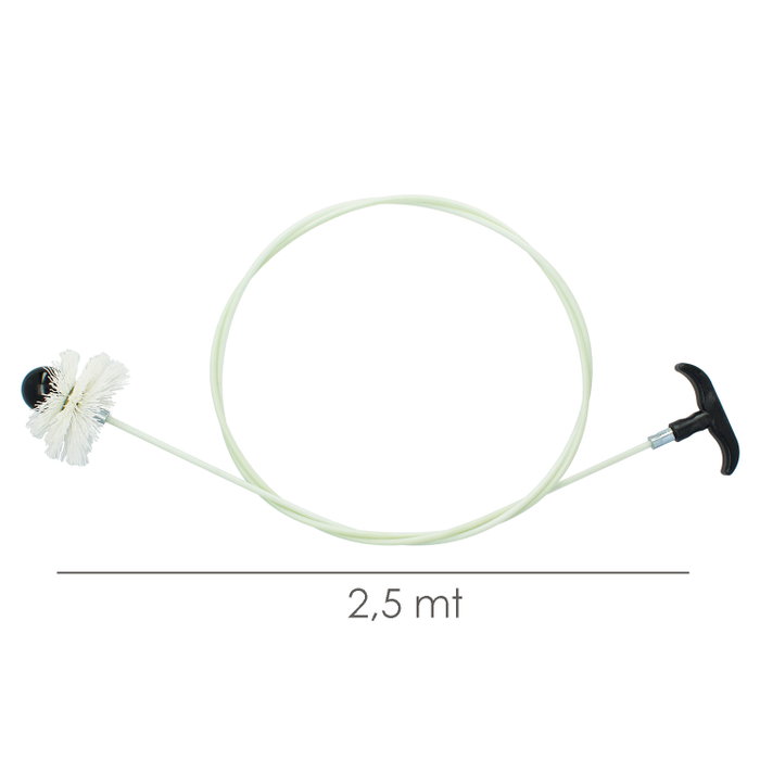 WOLFPACK LINEA PROFESIONAL Kit de nettoyage pour poêles à granulés 80/100 mm 2,5 m