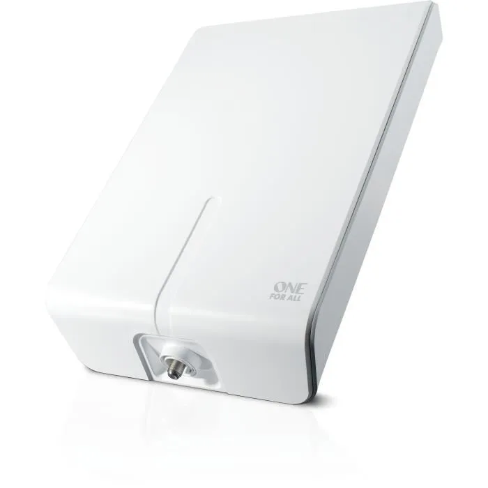 One For All Antenne TV intérieure SV9455 avec filtre 5G et câble coaxial de 10 m - Réception numérique HD TNT