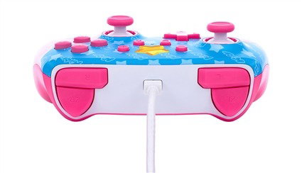 PowerA NSGP0067-01 Manette avec câble améliorée pour Nintendo Switch (Kirby) - Modèle OLED et standard compatible, 2 boutons programmables, anneaux antifriction