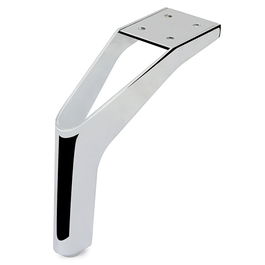 Q&Q Pata Metálica H155 Acabado Cromo