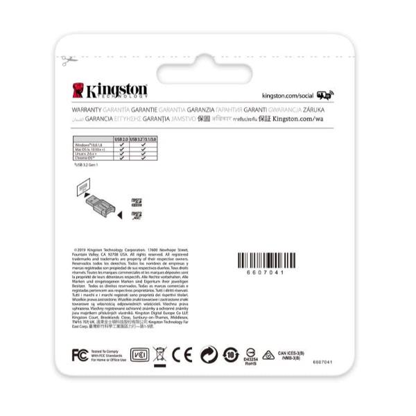 Kingston MobileLite Plus Lecteur de cartes microSD USB 3.1 Externe Portable Noir Kingston MobileLite Plus Lecteur de cartes microSD USB 3.1 Externe Portable Noir