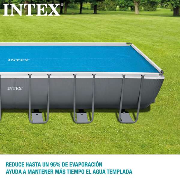 Intex - Couverture solaire rectangulaire pour piscine frame 732 x 366 cm, PVC Intex - Couverture solaire rectangulaire pour piscine frame 732 x 366 cm, PVC