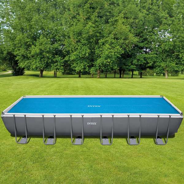 Intex - Couverture solaire rectangulaire pour piscine frame 732 x 366 cm, PVC Intex - Couverture solaire rectangulaire pour piscine frame 732 x 366 cm, PVC